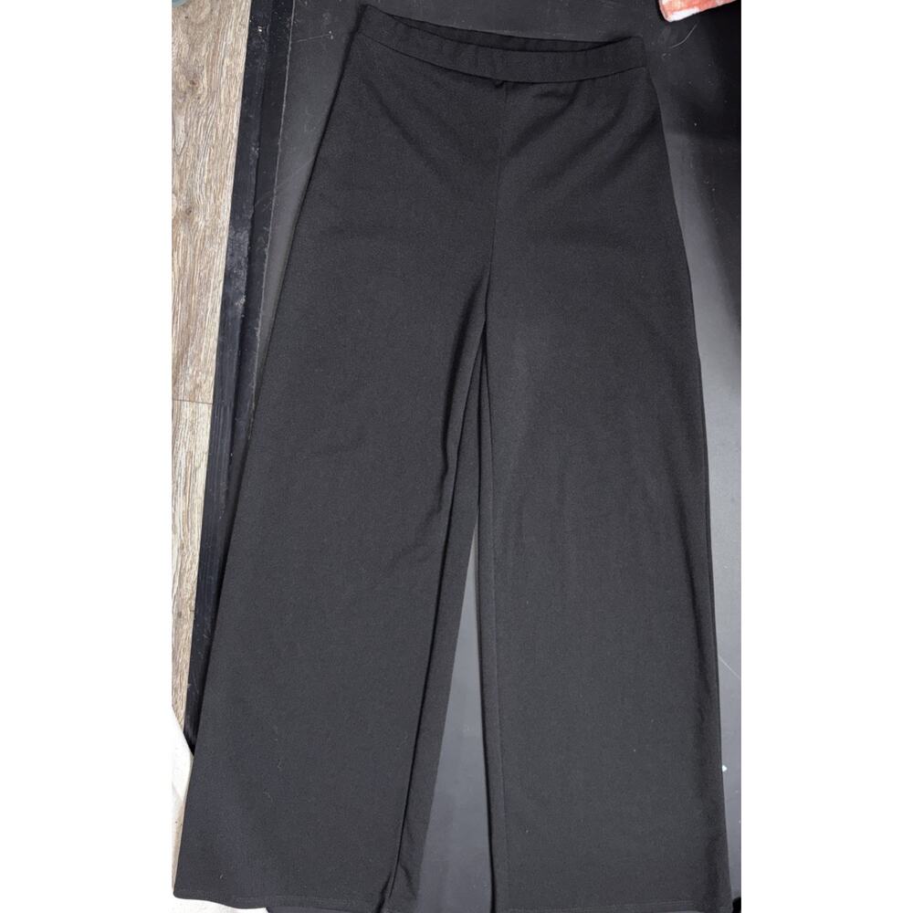 21 Saints Y2K Women's Size Med. Black Pant High Waisted Wide Leg Palazzo EUC